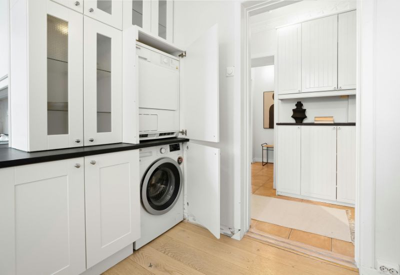 Open Shelving Laundry Storage
